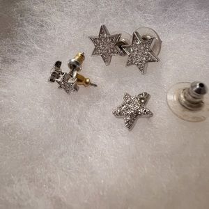 Swarovski Six Pointed Star Stud Earrings